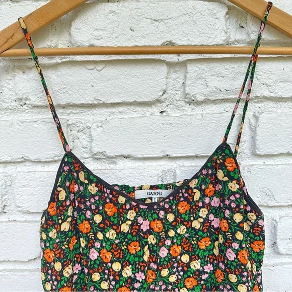 GANNI Joycedale slip dress 100% silk size XS (fits like XXS) - Picture 11 of 14